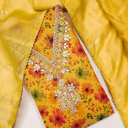 V3 FASHION STUDIO Embroidered Unstitched Dress Material-picture-12