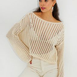 Cool & Sexy Women Ekru Self Design Top-image-63