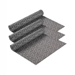 Aura Grey 3 Pieces Water Resistant Kitchen Shelf Mats Roll-2