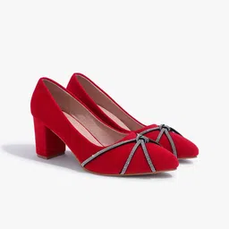 Carlton London Women Party Block Heels Pumps-32