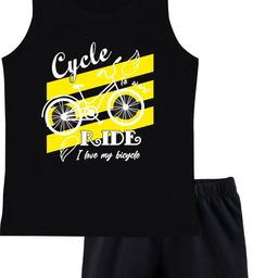 TRIANGLETEES Unisex Kids Printed T-shirt with Shorts-image-48