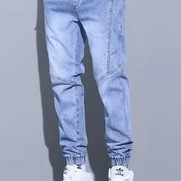 StyleCast x Revolte Men Relaxed Fit Light Fade Jeans-image-80
