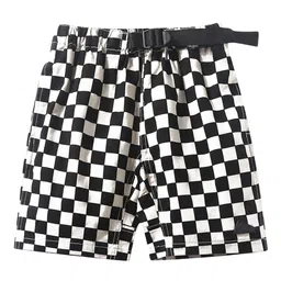 LULU & SKY Unisex Kids Checked Loose Fit High-Rise Technology Shorts-image-39