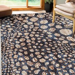 Kaleen India Blue Polyester Carpets-image-14