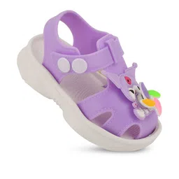 TRZ Unisex Kids Lavender With Velcro Comfort Sandals-picture-11