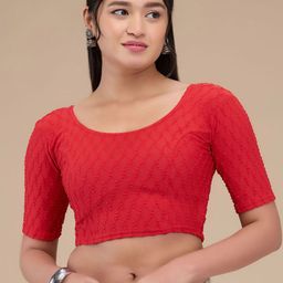 SALWAR STUDIO Self-Design Readymade Non Padded Saree Blouse-28