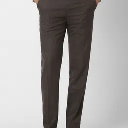 Van Heusen Men Checked Slim Fit Trousers-picture-21