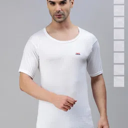 LUX PARKER Pack Of 9 Round Neck Pure Cotton Ultrasoft Vests PARKER_WH_RNS_9PC-picture-7
