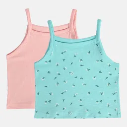 MINI KLUB Girls Pack Of 2 Pure Cotton Camisoles-image-94