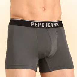 Pepe Jeans Pack Of 3 4-Way Stretchable Bio-Washed Zero Piling Trunks - 8909345001807 image 5