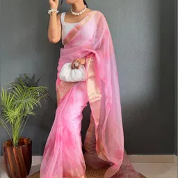 DIVASTRI Woven Design Zari Organza Kanjeevaram Saree-picture-32