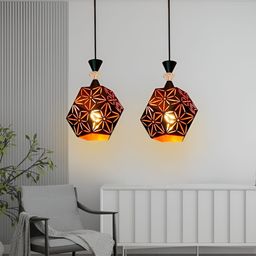 GAUVIK Black & Brown Printed Ceiling Lamp image 4