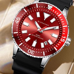 GIORDANO Men Round Dial & Bracelet Style Straps Analogue Watch GZ-50103-01-47