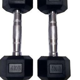 HackerX Set Of 2 Fixed Weight Dumbbell - 4Kg Each image 2