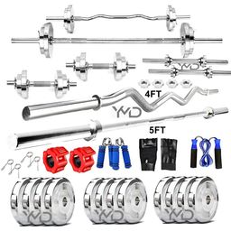YMD Set Of 35 Rods & Plates Home Gym Combo-56