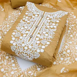 Nayanthara Trends Embroidered Unstitched Dress Material-picture-28