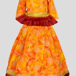 BAESD Girls Embellished Sequinned Ready to Wear Lehenga &-18