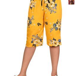 BAESD Girls Pack Of 2 Floral Printed Capris-image-63