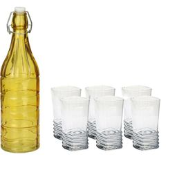 SOMIL Yellow Glass Airtight Can Bottle-image-96