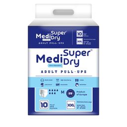 MEDISUPERDRY Adult Pull Ups Rash Free Diapers - XXL - 10 Pcs-30