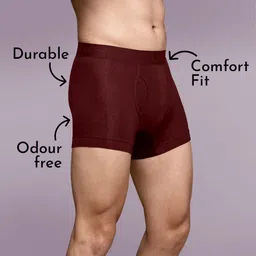 Heelium Pack Of 2 Mid-Rise Trunks DUP-P2-KEYHOLETRK-BLKRED-S image 5