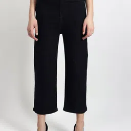 TYFFYN Women Flared High-Rise Highly Distressed Stretchable Jeans-image-12