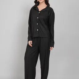 Stem Rope Shirt Collar Long Sleeves Co-Ords-picture-32