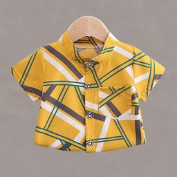 DANGAR Unisex Kids Premium Tartan Checks Opaque Printed Casual Shirt-image-71