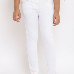 TALES & STORIES Girls Slim Fit Mid-Rise Stretchable Jeans-image-31