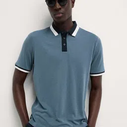 Marks & Spencer Men Solid Polo Collar T-shirt-image-33