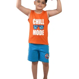 Clothe Funn Boys Printed T-shirt with Shorts-32