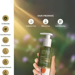 Lotus Botanicals Vitamin C Set Of 3 Skin Brightening Face Wash - 180ml Each image 4
