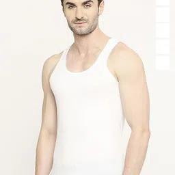 CAVENDERS Pack Of 6 Pure Cotton Basic Vests White Pure CottonDno-v7st-image-91