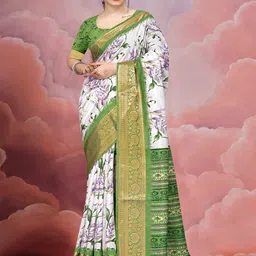 STAVA CREATION Floral Zari Silk Cotton Mysore Silk Saree-picture-40