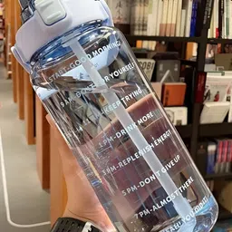Virtuous Blue Single Plastic Printed Water Bottle-picture-1