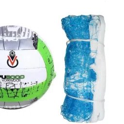 green pu best qality volleyball with net Volleyball Kit-image-7