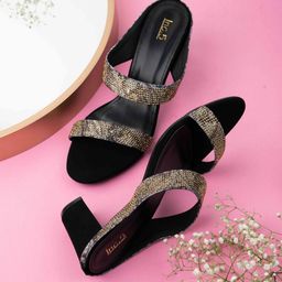 Inc 5 Women Printed Ethnic Block Sandals-8