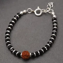 JAYPORE Silver-Plated Beaded Wraparound Bracelet-image-9