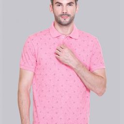 ELPIDA Men Conversational Printed Polo Collar Cotton T-shirt-12