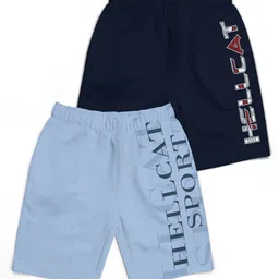 HELLCAT Boys Typography Printed Shorts-8