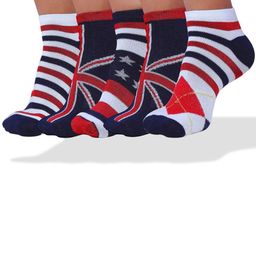 MJE Men Pack Of 5 Patterned Ankle Length Socks-18
