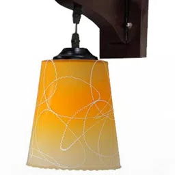 Somil Premium Designer Glass Wall / Night Lamp Elegant & Stylish Dcor Accent for Modern Interiors, Color- Yellow, White, Size:- 20 X 25 X 22.5 CM-image-76