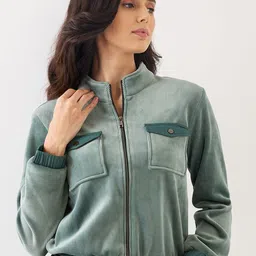 SPYKAR Women Crop Bomber Jacket-42