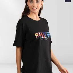 NEYSA Women 2 Printed Applique T-shirt-image-57