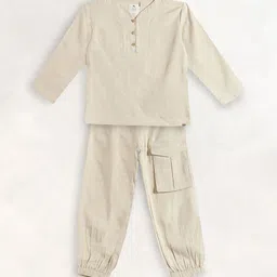 Cherry Crumble Boys V-Neck Top & Joggers Night suit-image-41