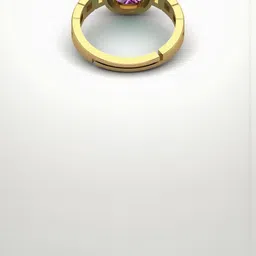 Sidharth Gems 5.25 Ratti 4.55 KT Amethyst Gold Plated Ring-73