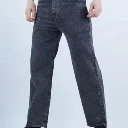 Moda Rapido Men Classic Mid-Rise Baggy Fit Denim Stretchable Jeans-picture-3