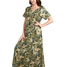 NIGHTSHADES Floral Printed Maxi Nightdress-image-90