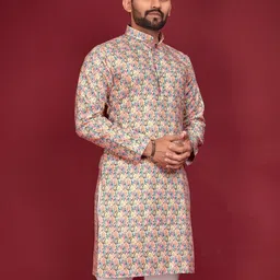 CELLUX Men Multi Kurtas-image-62