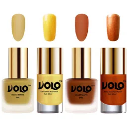 VOLO Set Of 4 Velvet Matte & Extra Shine Nail Polish - 8 ml Each - 32 - 35 - 59 - 60-27